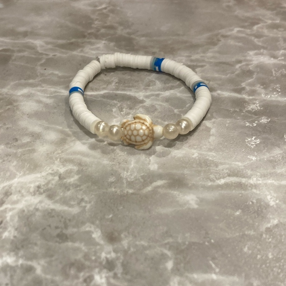Cute boho blue turtle bracelet